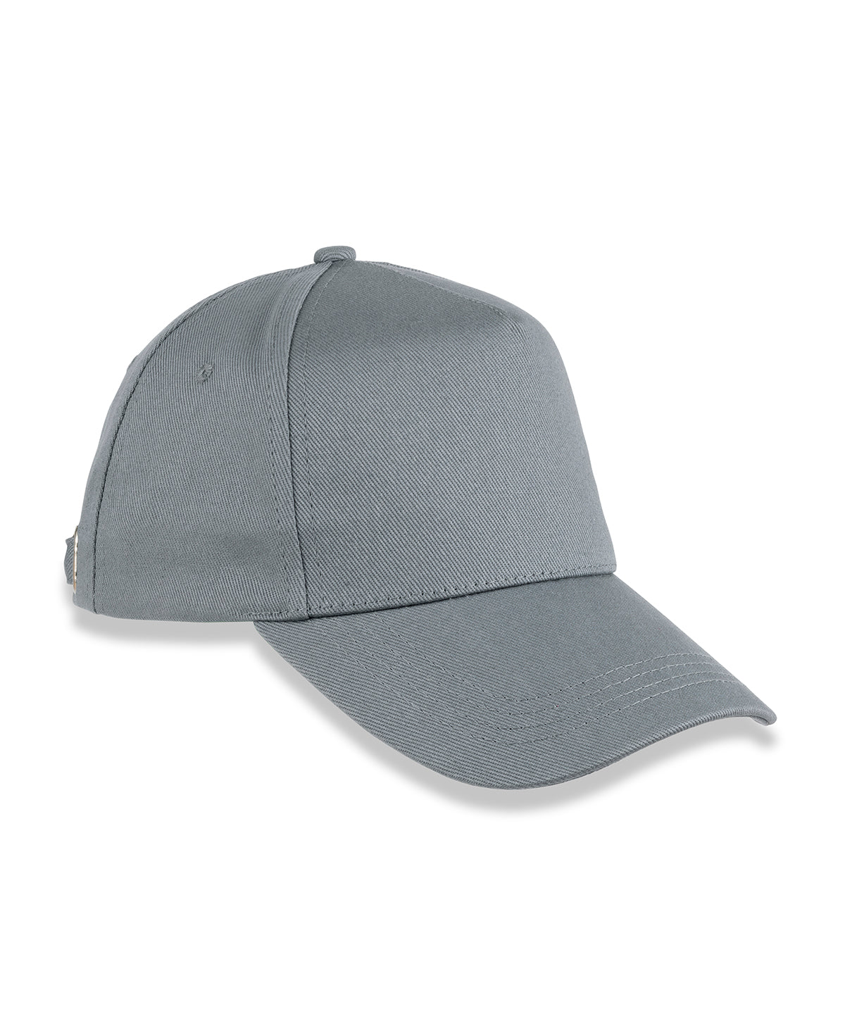 5-panel organic cotton cap - RC96X - Grey One size - Customisable Caps