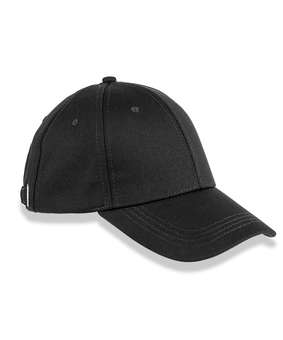 6-panel organic cotton cap - RC97X - Black One size - Customisable Caps