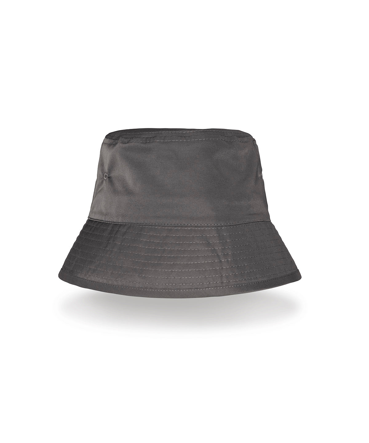Recycled bound edge bucket hat - RC986 - Grey - Customisable Hats