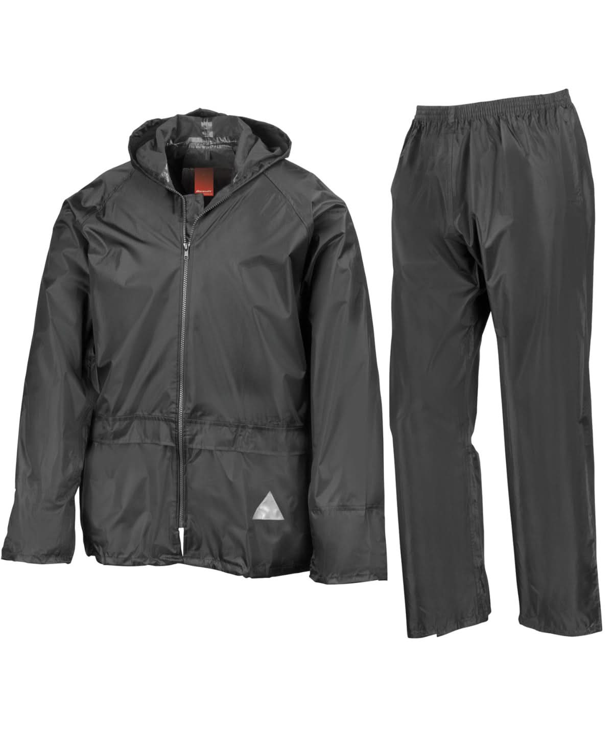 Result Waterproof jacket and trouser set RE95A - Black - Customisable Jacket