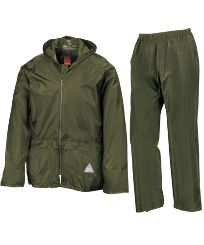 Result Waterproof jacket and trouser set RE95A - Olive - Customisable Jacket