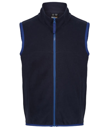 Regatta Junior Kids microfleece bodywarmer RG333 - Navy New Royal - Customisable Bodywarmers