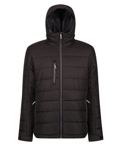 Regatta Professional Navigate thermal hooded jacket RG338 - Black Seal - Customisable Jacket