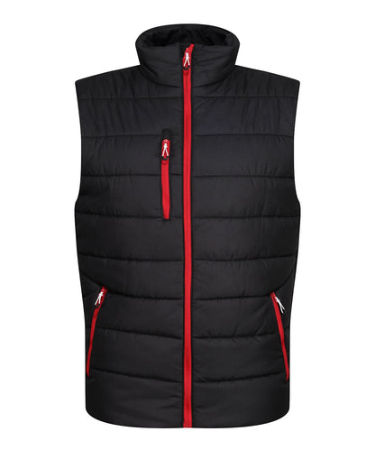 Regatta Professional Navigate thermal bodywarmer RG340 - Black Classic Red - Customisable Bodywarmers