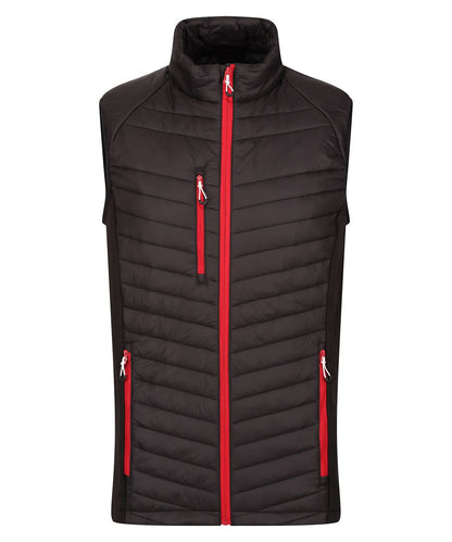 Regatta Professional Navigate hybrid bodywarmer RG341 - Black Classic Red - Customisable Bodywarmers