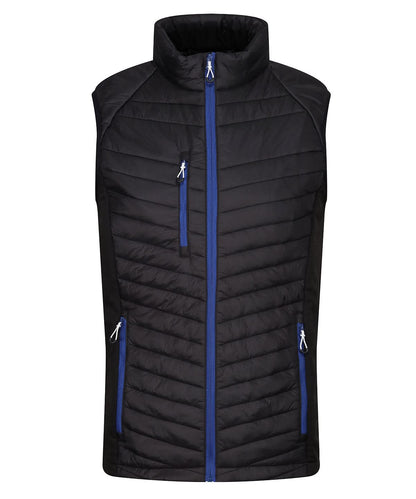 Regatta Professional Navigate hybrid bodywarmer RG341 - Black New Royal - Customisable Bodywarmers
