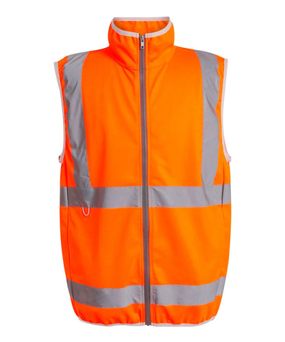Regatta High Visibility Pro hi vis full zip gilet RG472 - Orange - Customisable Bodywarmers