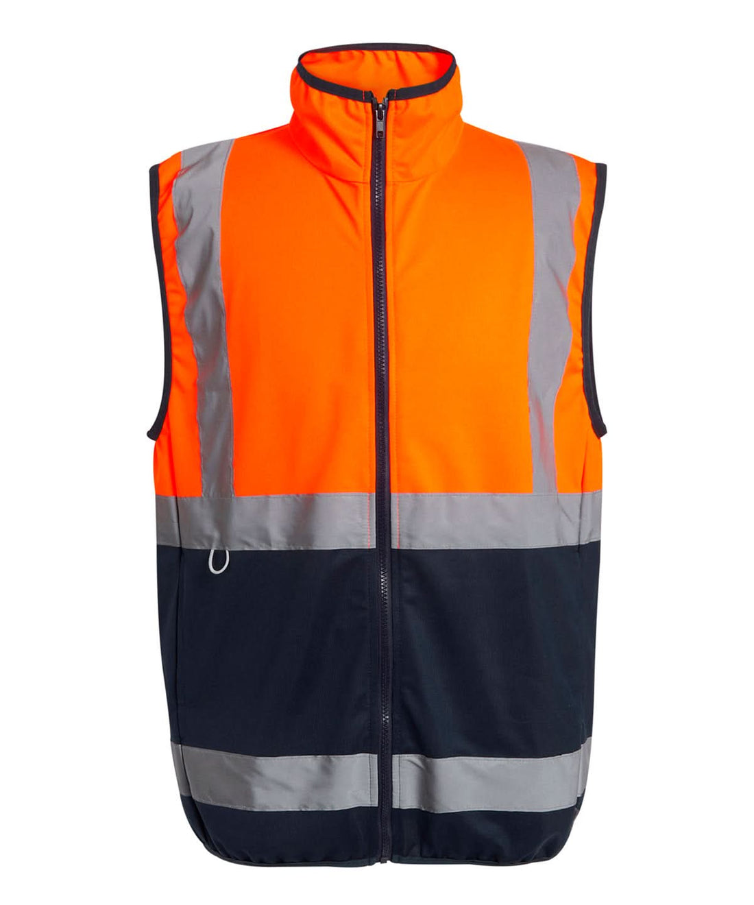 Regatta High Visibility Pro hi vis full zip gilet RG472 - Orange Navy - Customisable Bodywarmers