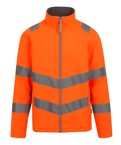 Regatta High Visibility Hi vis Pro contract Ablaze 2 layer softshell RG473 - Orange - Customisable Softshell Jacket