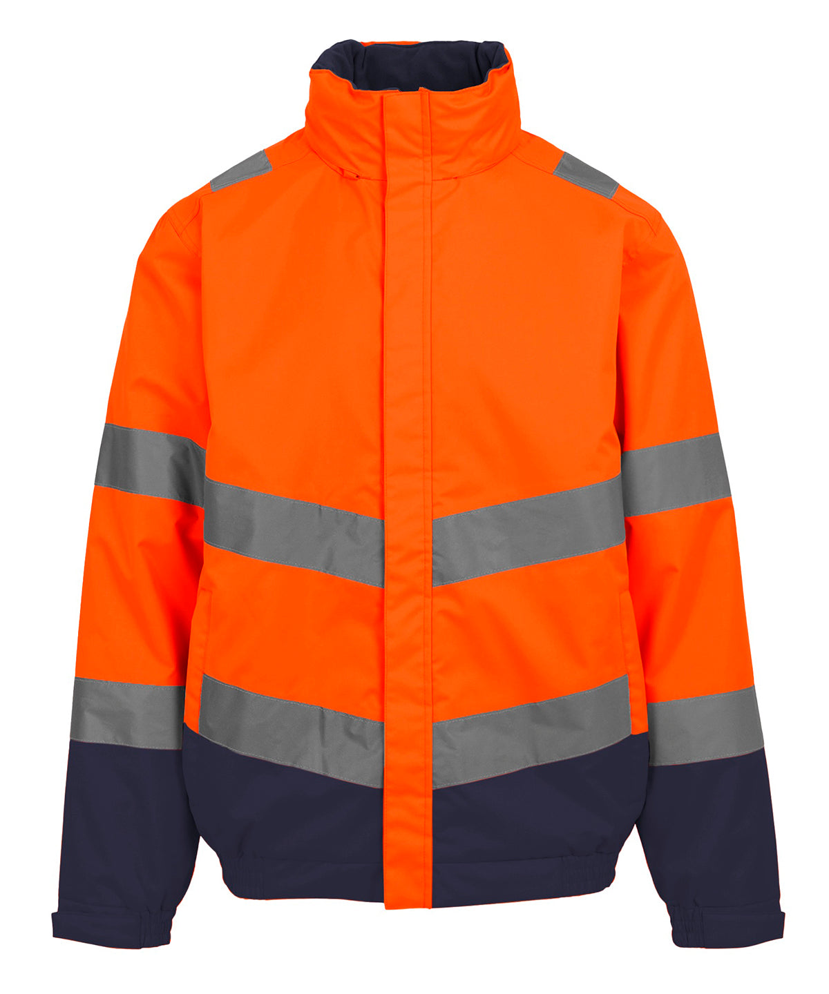 Regatta Hi Vis Contract Dover Jacket - TRW457 - Orange Navy - Customisable Jacket