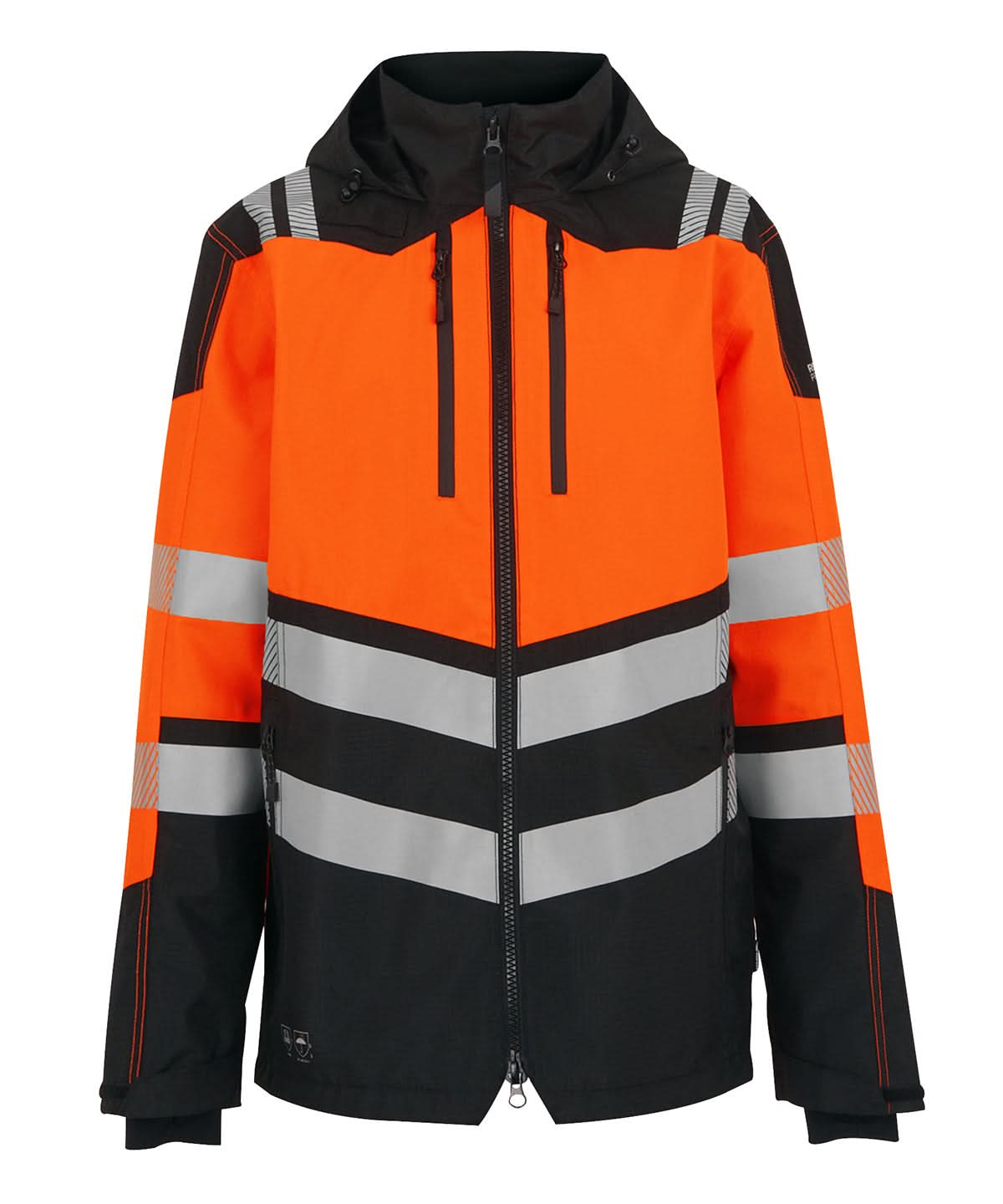 Regatta High Visibility Hi Vis X Pro Waterproof shell jacket Class 2 RG483 - Black Orange - Customisable Jacket