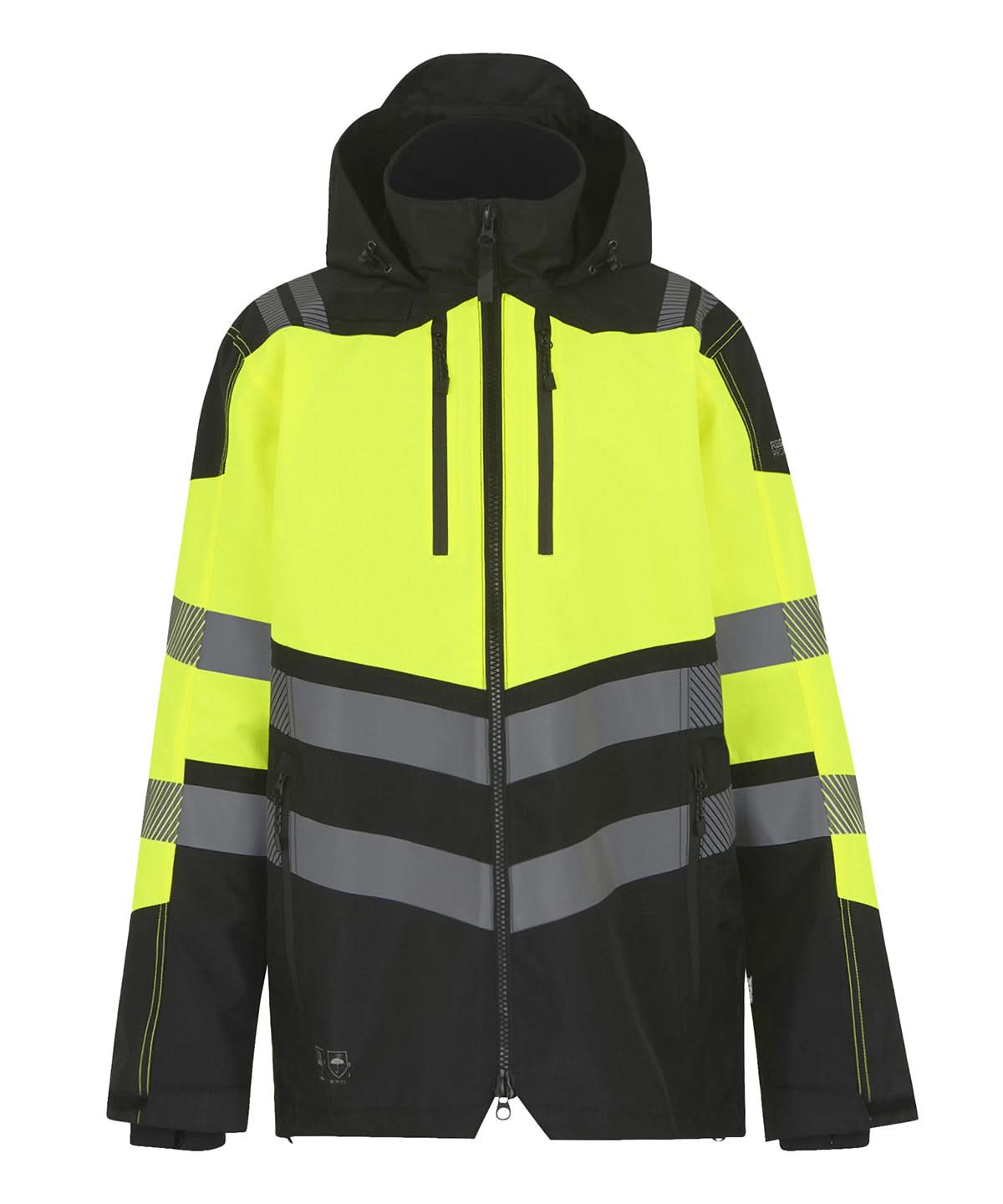 Regatta High Visibility Hi Vis X Pro Waterproof shell jacket Class 2 RG483 - Black Yellow - Customisable Jacket