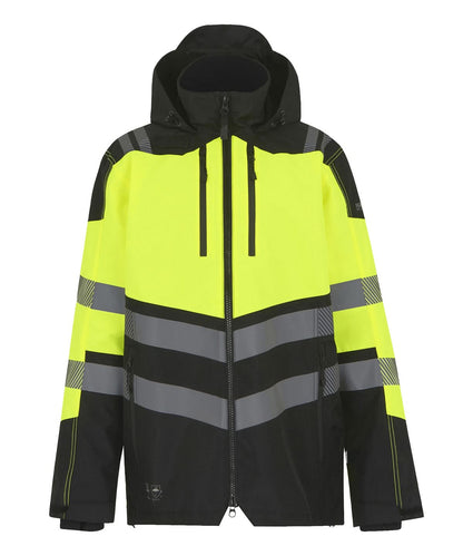 Regatta High Visibility Hi Vis X Pro Waterproof shell jacket Class 2 RG483 - Black Yellow - Customisable Jacket
