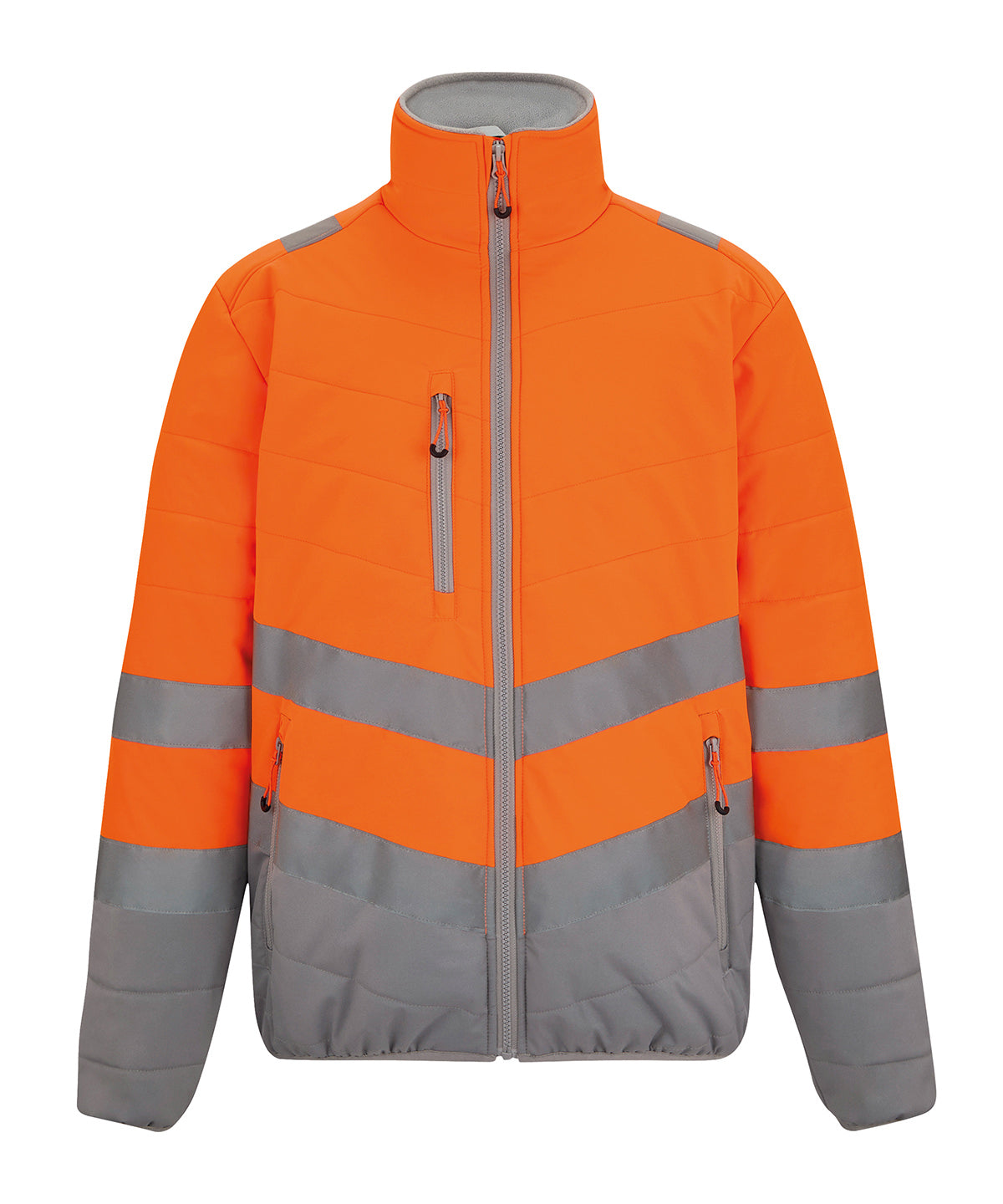 Hi-vis two-tone thermal jacket - RG484 - Orange - Customisable Jackets