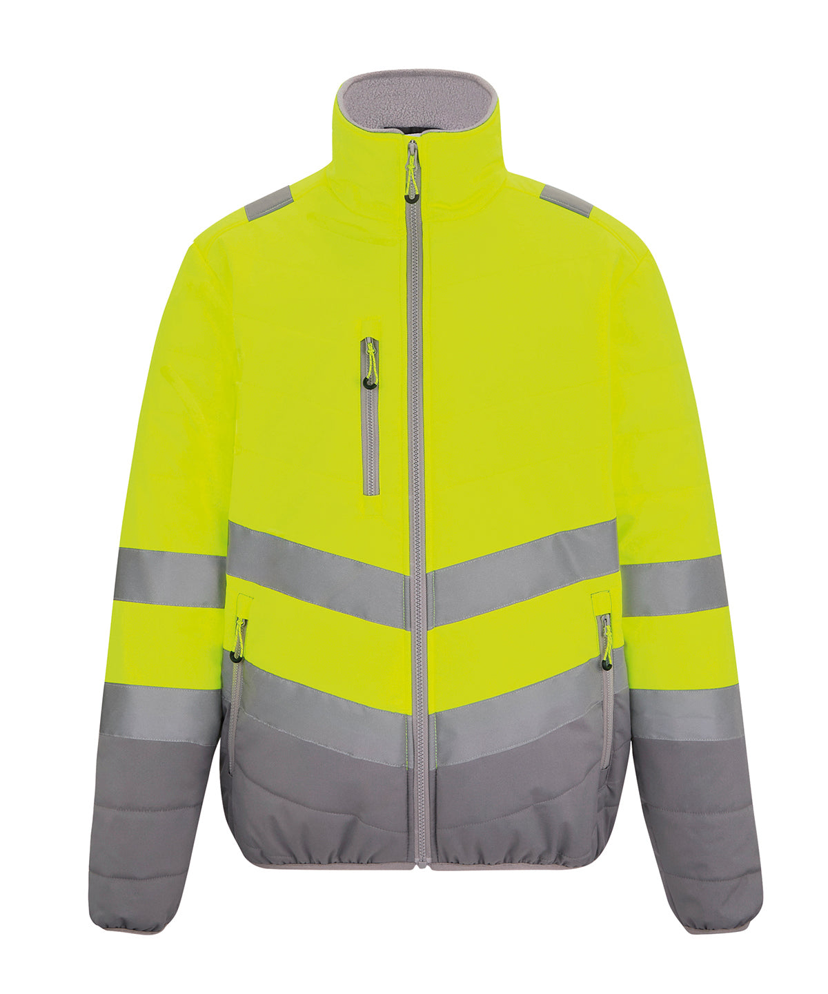 Hi-vis two-tone thermal jacket - RG484 - Yellow - Customisable Jackets