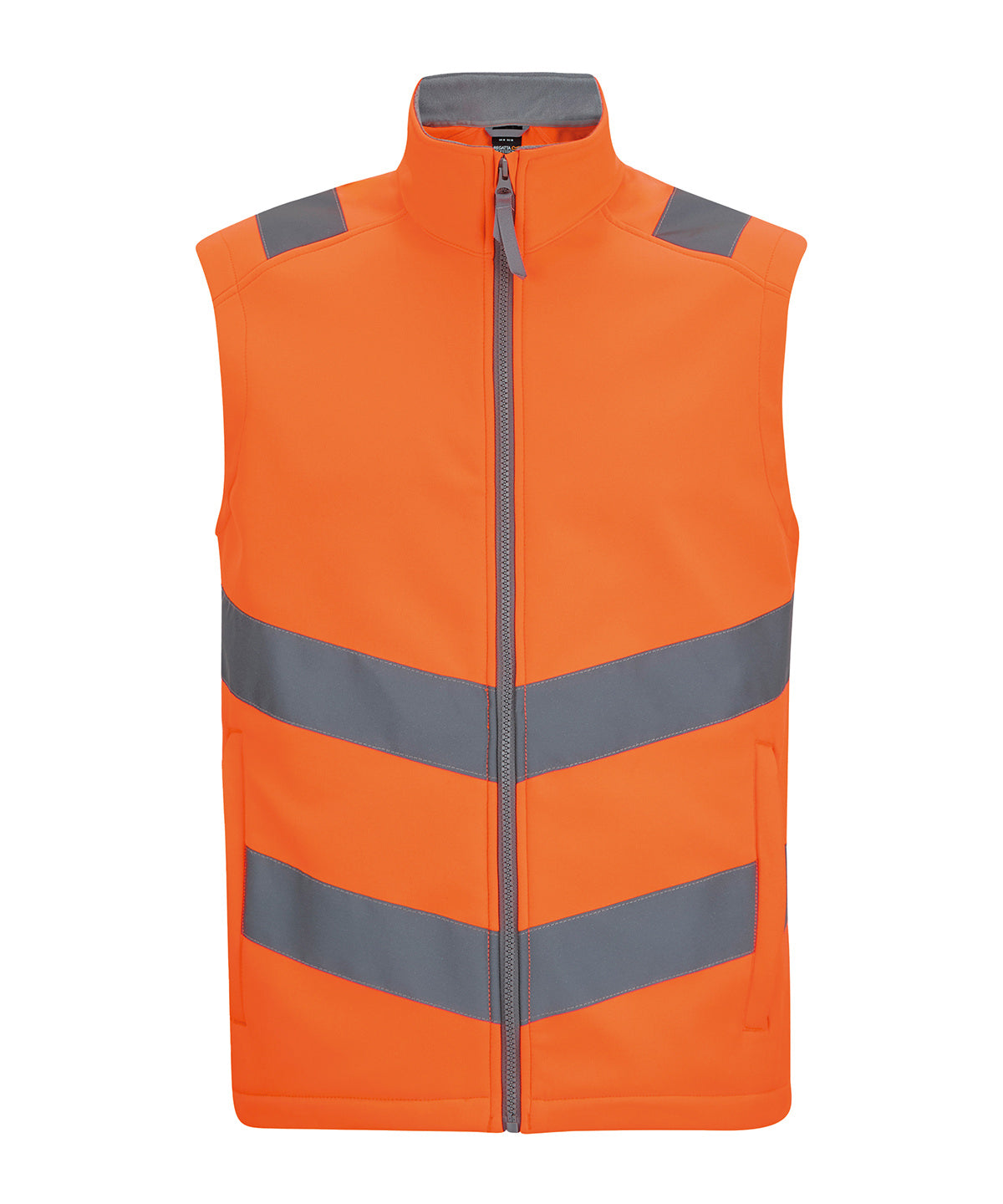 Hi-vis Pro contract Ablaze softshell bodywarmer - RG485 - Orange - Customisable Gilets &amp; Body Warmers