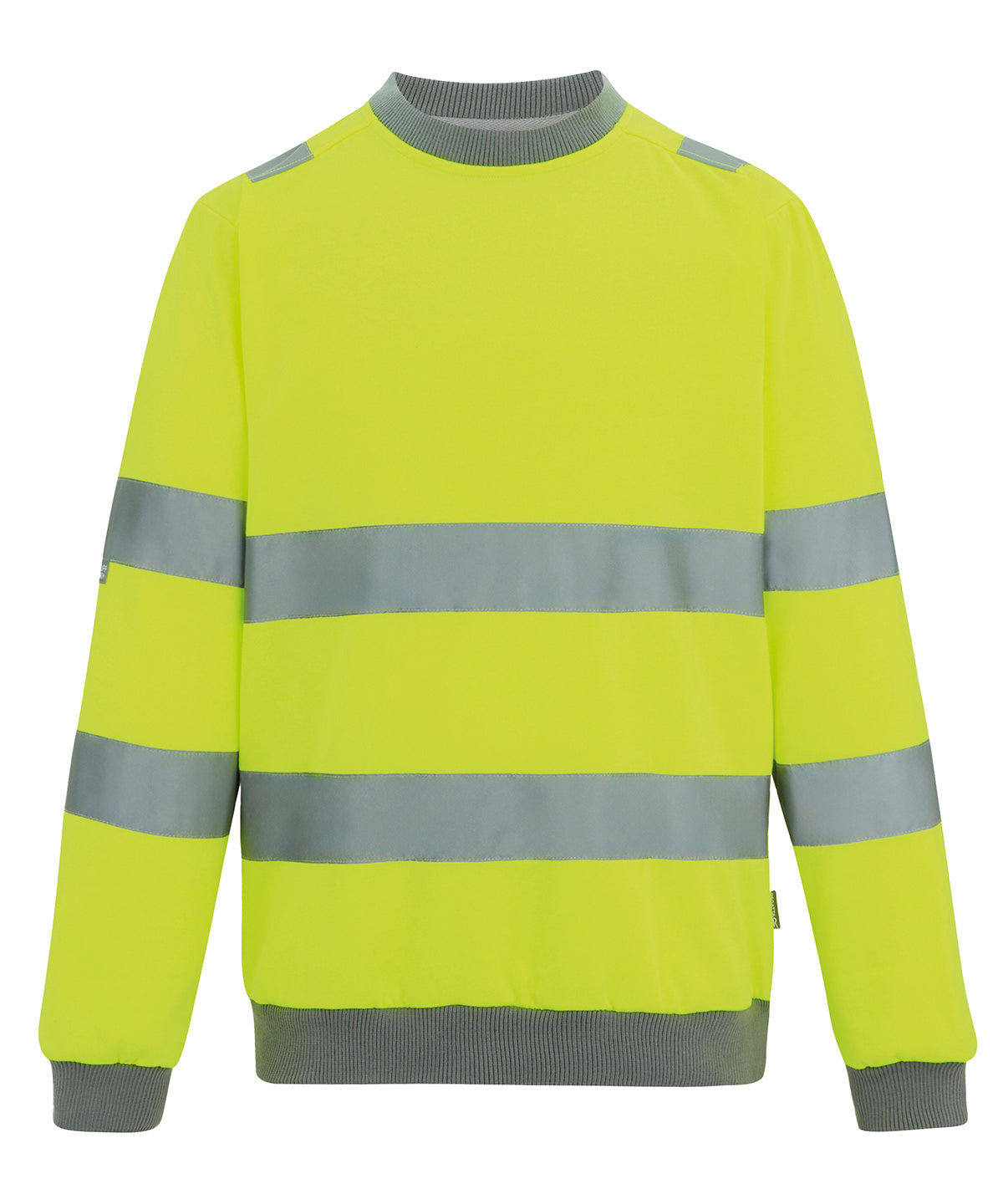 Hi-vis Pro contrast crew neck sweatshirt - RG487 - Yellow - Customisable Sweatshirts