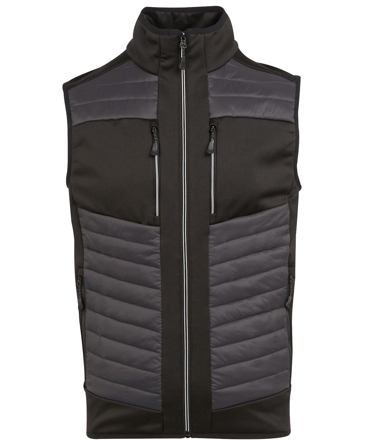 Regatta Professional E Volve unisex thermal hybrid bodywarmer RG542 - Ash Black - Customisable Bodywarmers