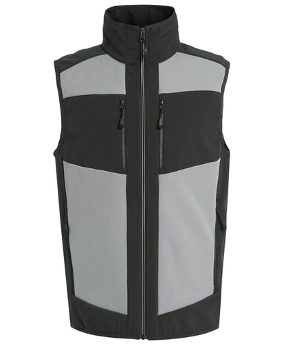 Regatta Professional E Volve unisex 2 layer softshell bodywarmer RG543 - Mineral Grey Ash - Customisable Bodywarmers