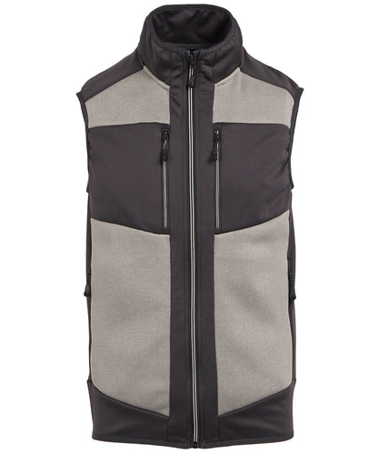 Regatta Professional E Volve unisex knit effect stretch bodywarmer RG544 - Mineral Grey Ash - Customisable Bodywarmers
