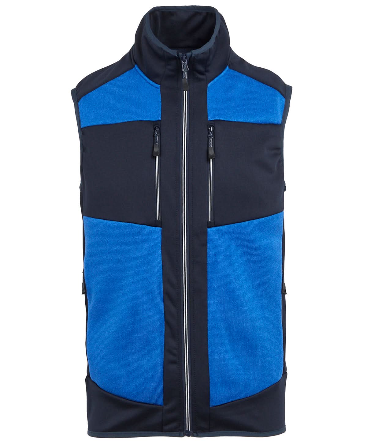 Regatta Professional E Volve unisex knit effect stretch bodywarmer RG544 - Strong Blue Navy - Customisable Bodywarmers