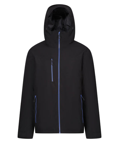 Regatta Professional Navigate waterproof insulated jacket RG580 - Black New Royal - Customisable Jacket