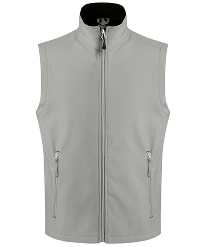 Regatta Professional Ascender 2 layer softshell bodywarmer RG591 - Mineral Grey Black - Customisable Bodywarmers