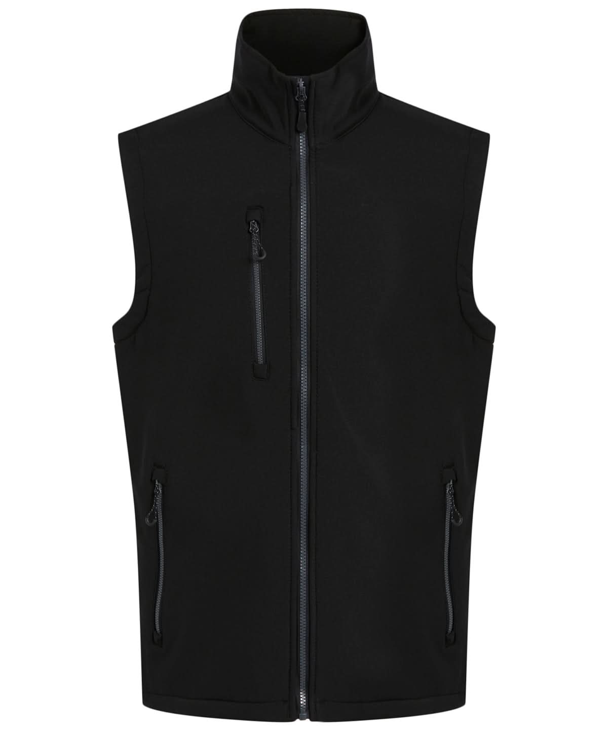 Regatta Professional Navigate 2 layer softshell bodywarmer RG595 - Black Seal - Customisable Bodywarmers