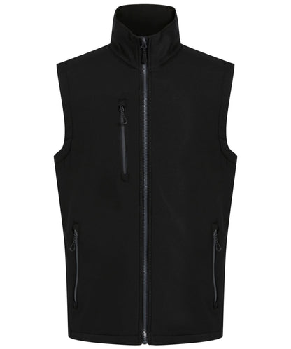 Regatta Professional Navigate 2 layer softshell bodywarmer RG595 - Black Seal - Customisable Bodywarmers