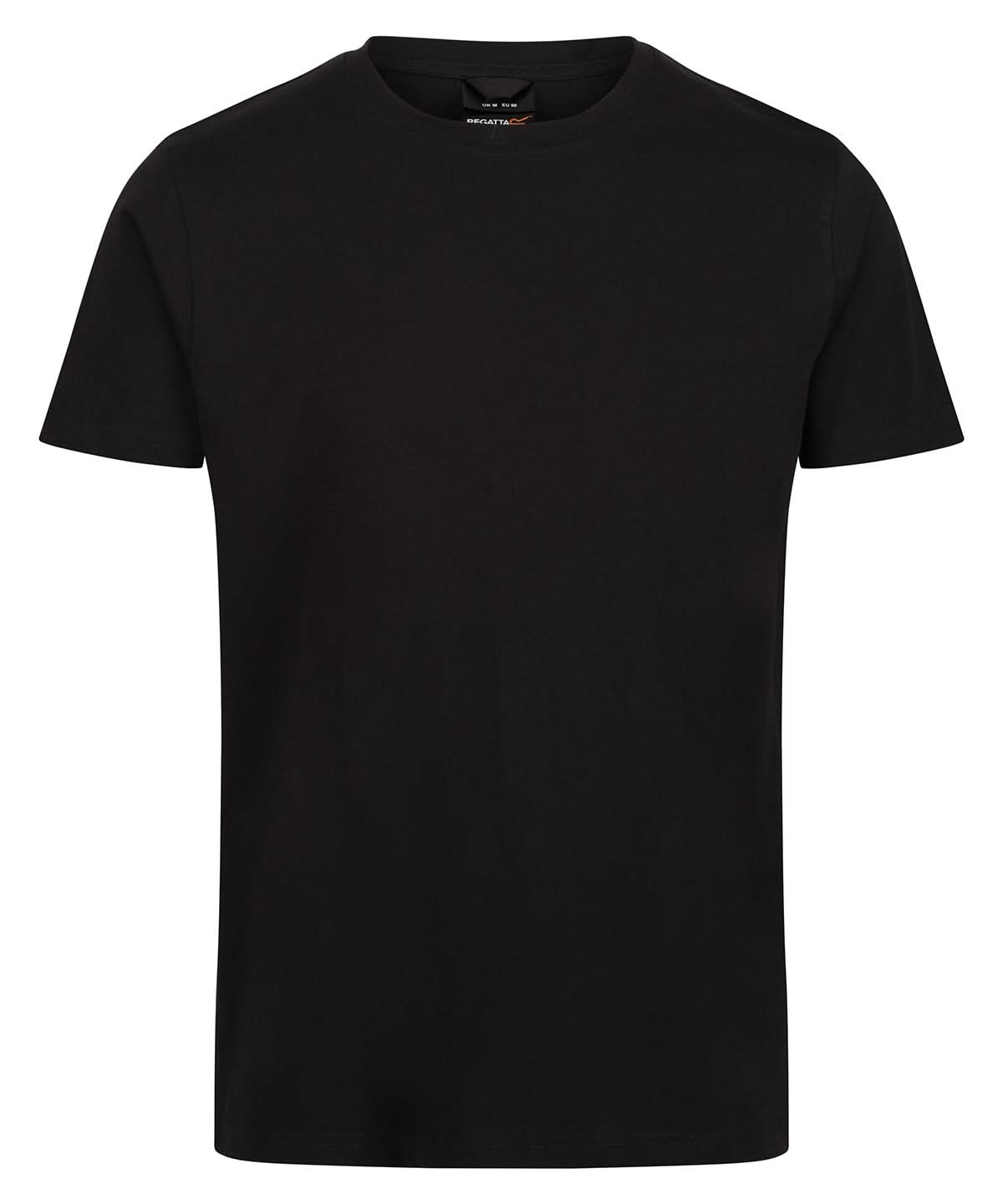 Regatta ProfeShort Sleeveional Pro soft touch cotton t shirt RG618 - Black - Customisable T-Shirt