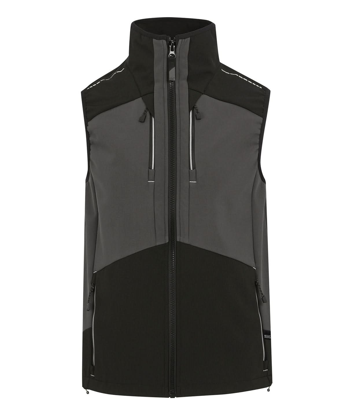 Regatta Professional 4 Tex stretch 3 layer softshell bodywarmer RG631 - Slate Grey Black - Customisable Bodywarmers