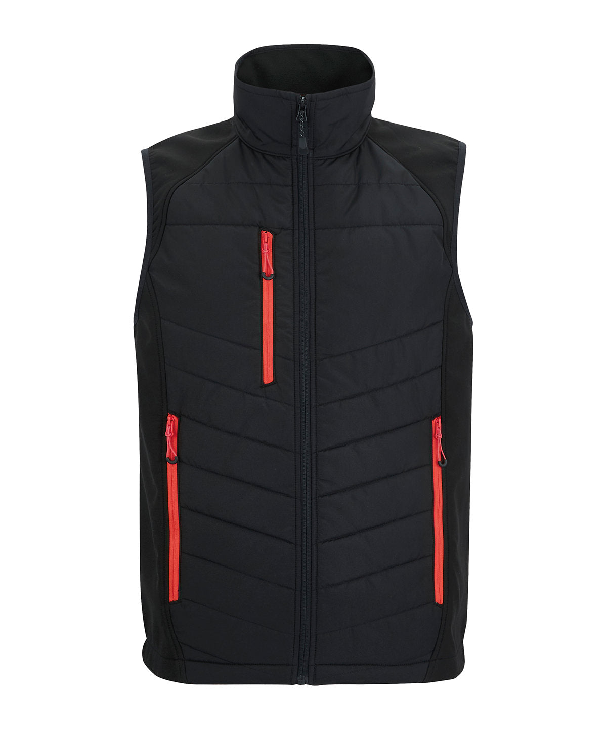 Pro universal bodywarmer - RG643 - Black Classic Red - Customisable Gilets &amp; Body Warmers