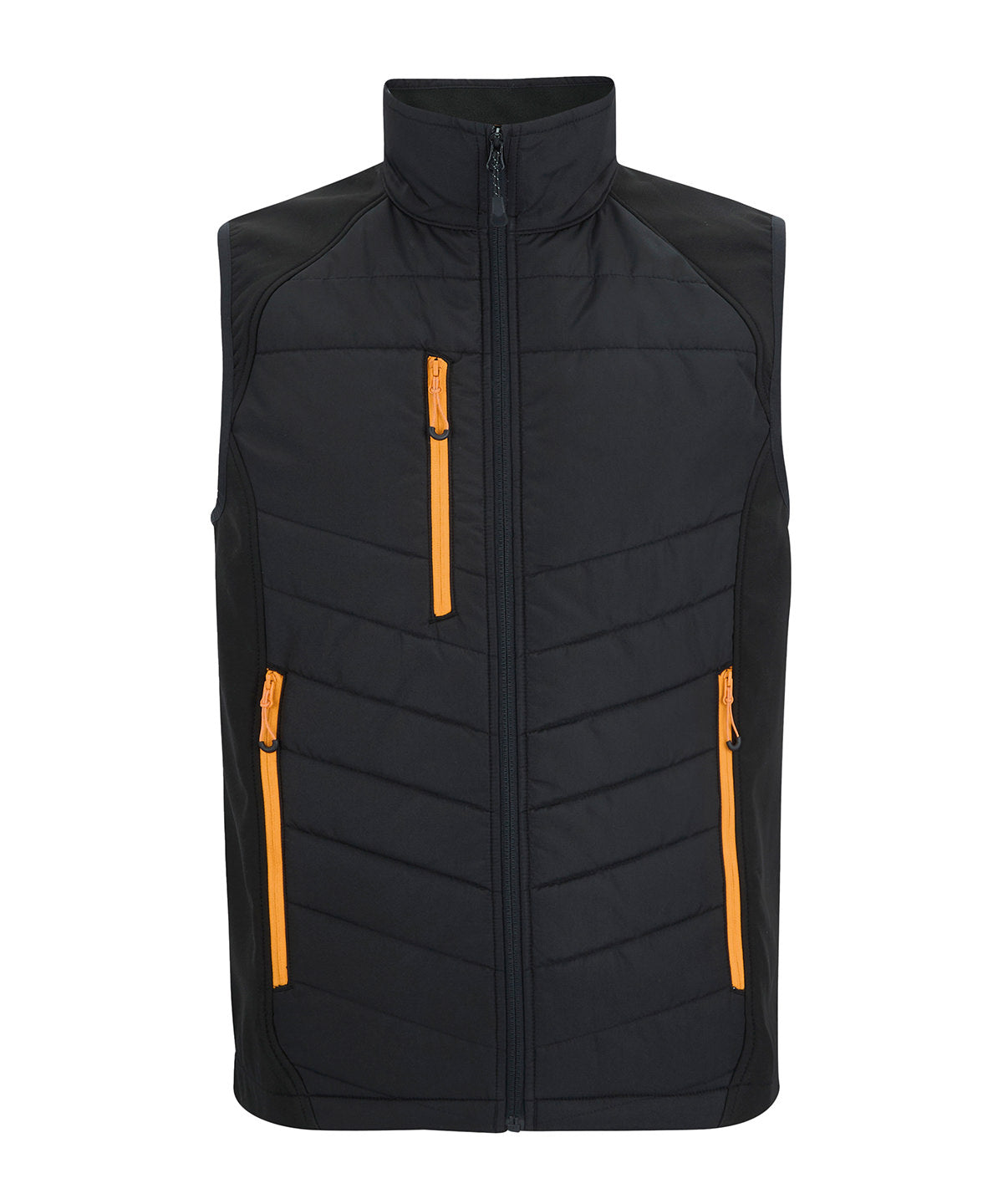 Pro universal bodywarmer - RG643 - Black Orange Pop - Customisable Gilets &amp; Body Warmers