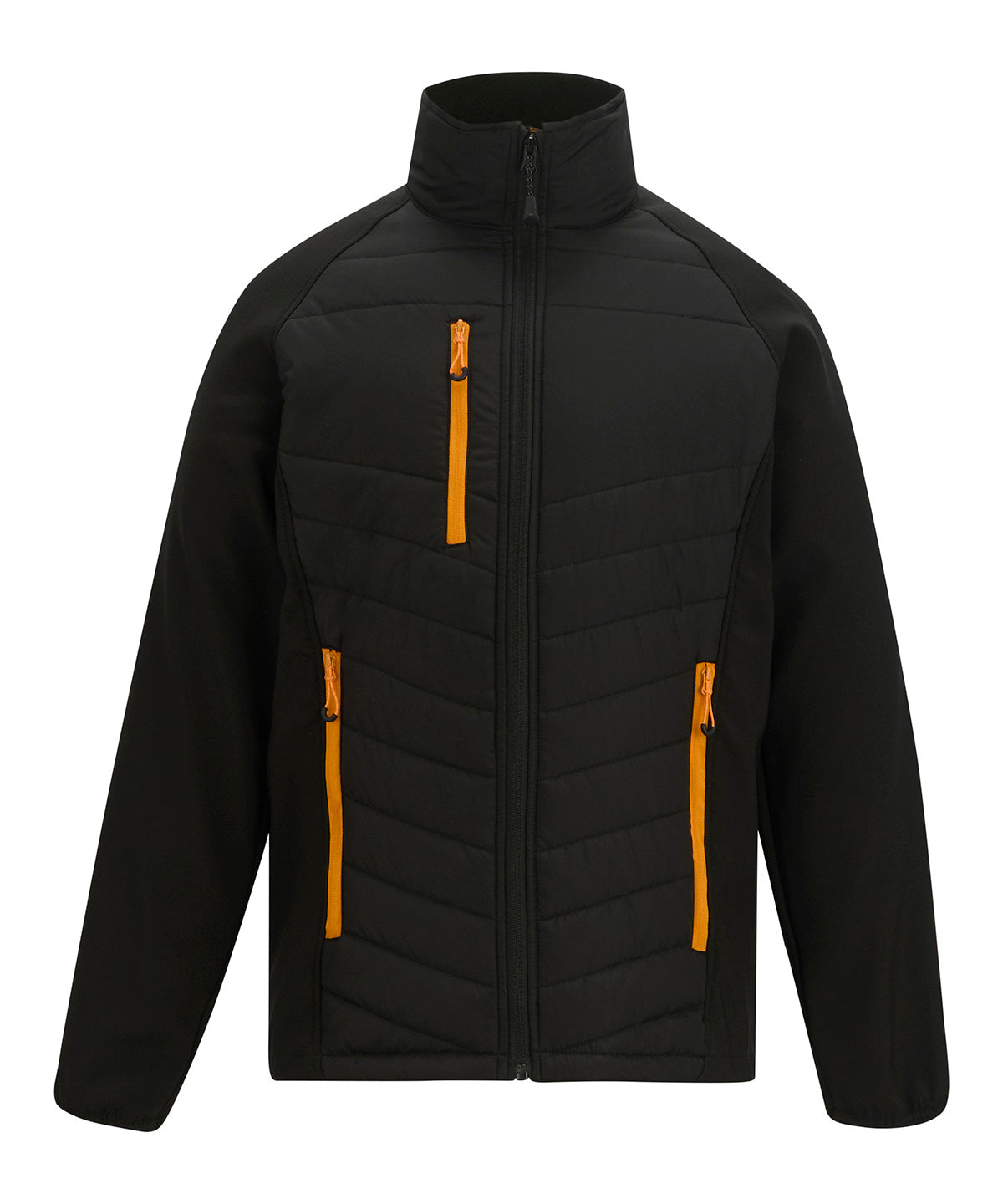 Pro universal jacket - RG648 - Black Orange Pop - Customisable Jackets