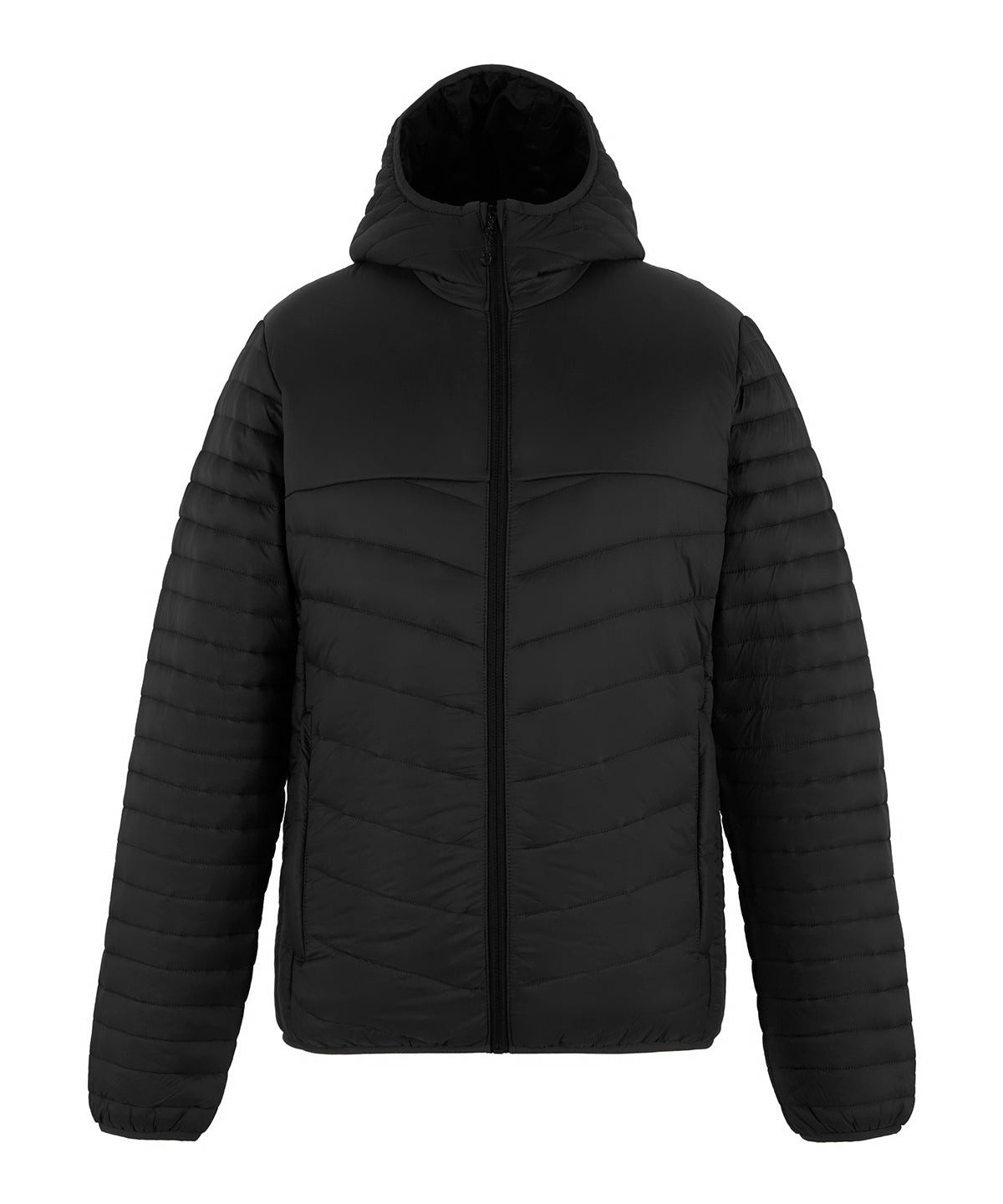 Loftlite hooded baffle jacket - RG690 - Black Black - Customisable Jackets
