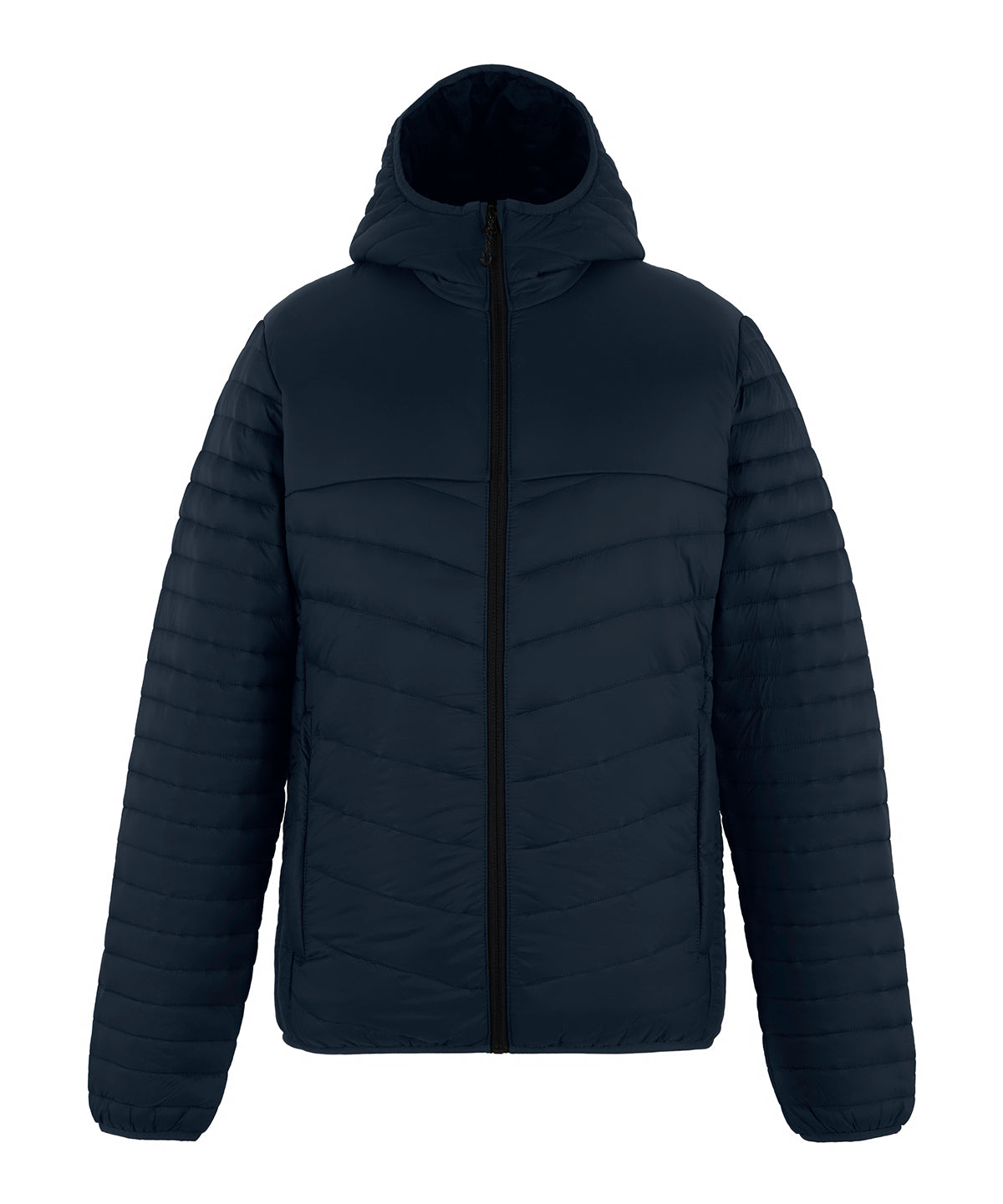 Loftlite hooded baffle jacket - RG690 - Navy Black - Customisable Jackets