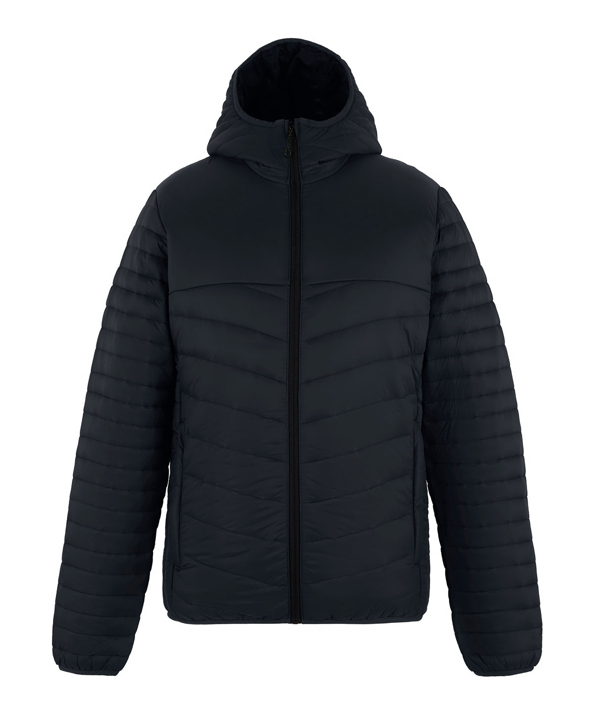Loftlite hooded baffle jacket - RG690 - Seal Grey Black - Customisable Jackets