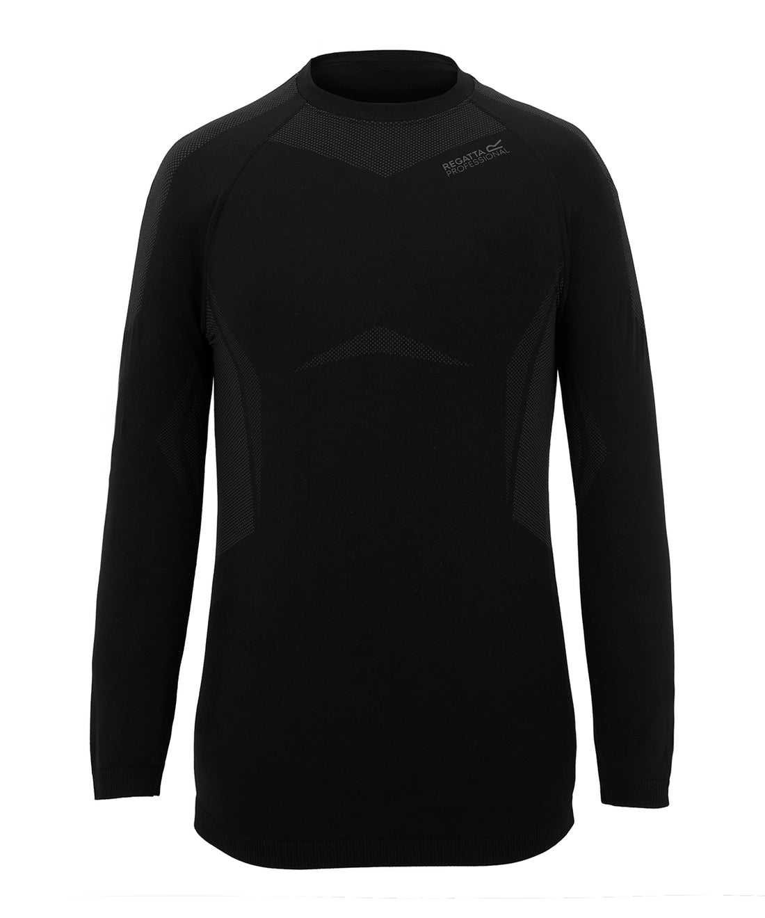 Pro Therma-core seamless baselayer long sleeve top - TRU127 - Black - Customisable Baselayers