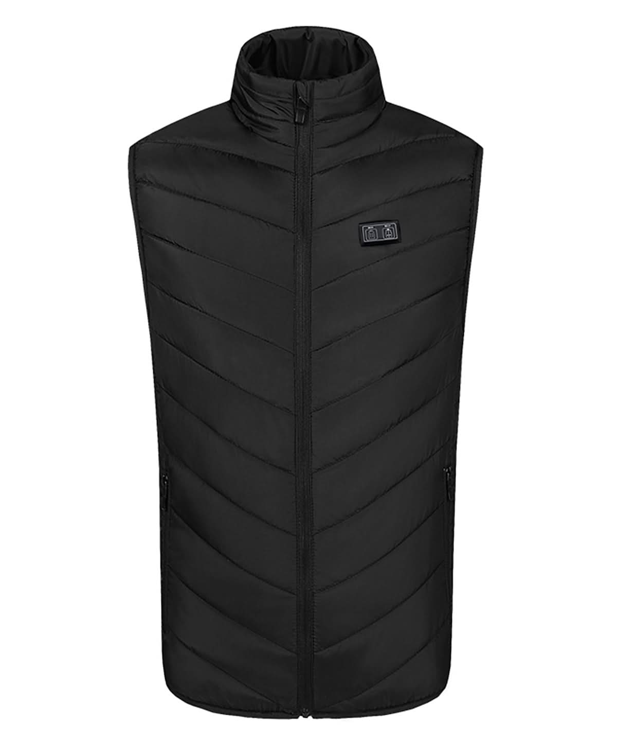 Ribbon Eskimo unisex heated padded gilet RI019 - Black - Customisable Bodywarmers