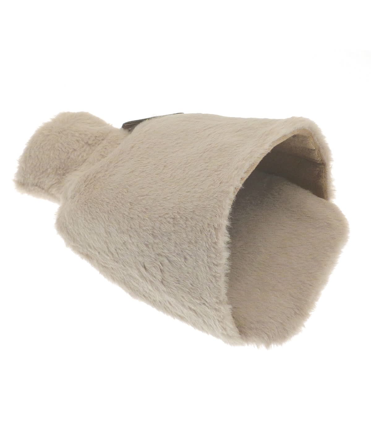 Ribbon Luxury foot hot water bottle and cover in plush faux fur RI023 - Natural One size - Customisable Hot Water Bottles &amp; Covers