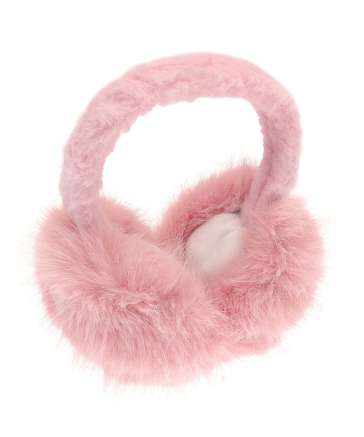 Luxury fur ear muffs - RI028 - Pink One size - Customisable Ear Muffs