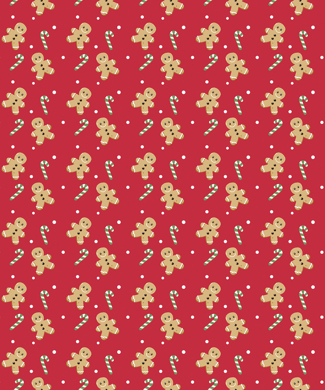 Christmas fleece throw - RI029 - Gingerbread One size - Customisable Blankets