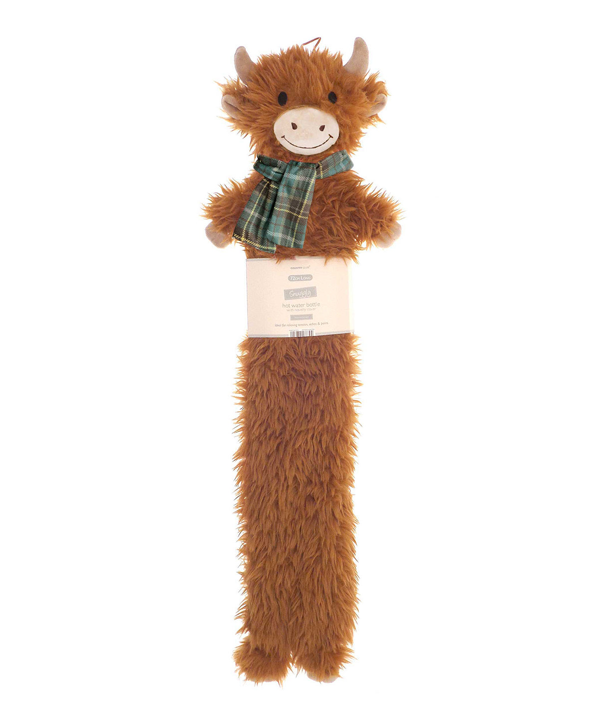 Highland cow long hot water bottle - RI033 - Highland Cow One size - Customisable Hot Water Bottles & Covers