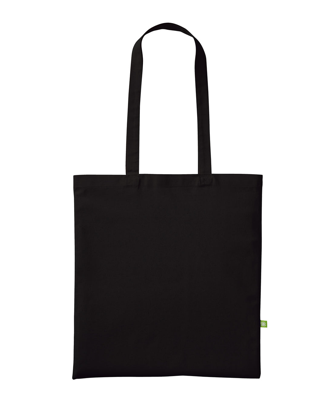 Organic cotton shopper long handle - RL060 - Black One size - Customisable Bags