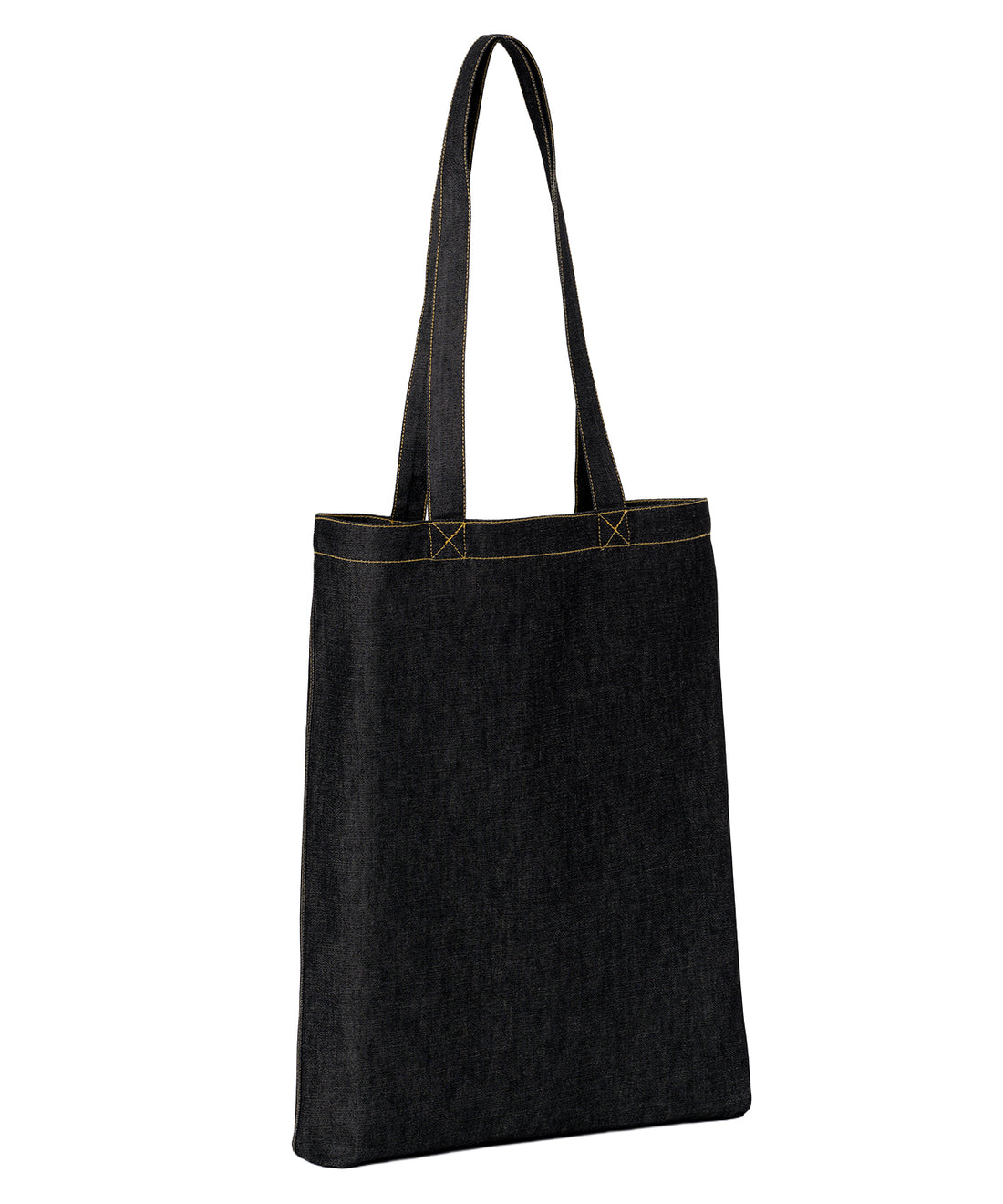 Denim ‘flat base’ shopper - RL550 - Black Denim One size - Customisable Bags