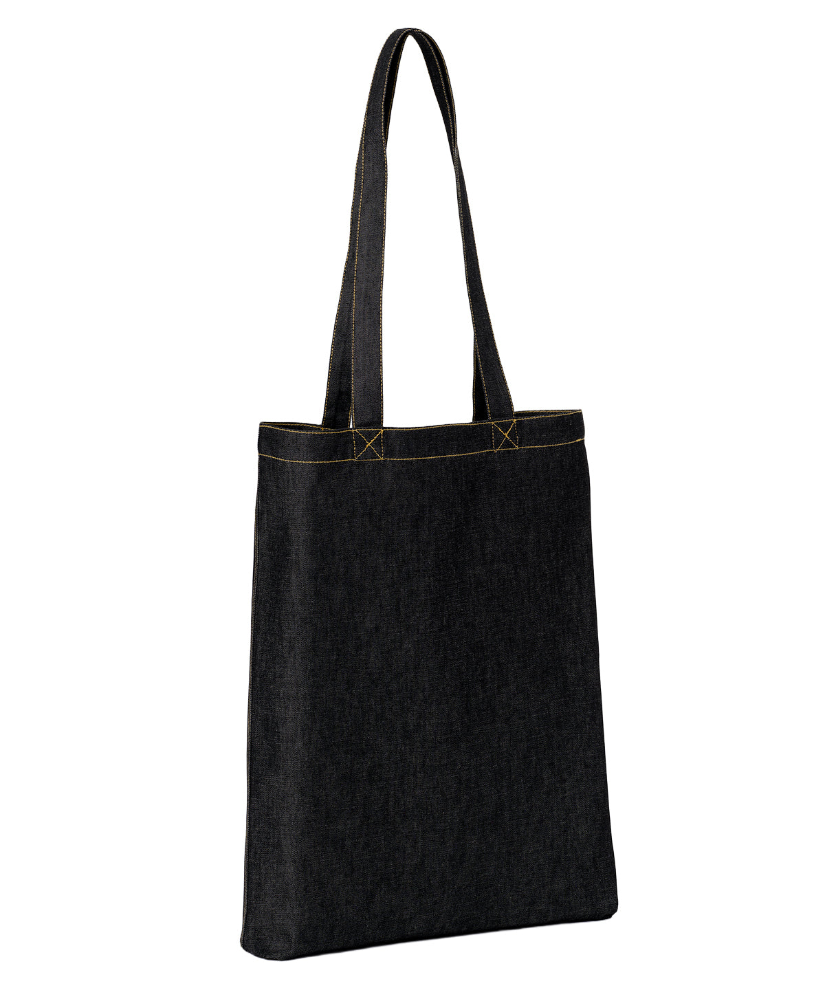 Denim ‘flat base’ shopper - RL550 - Black Denim One size - Customisable Bags