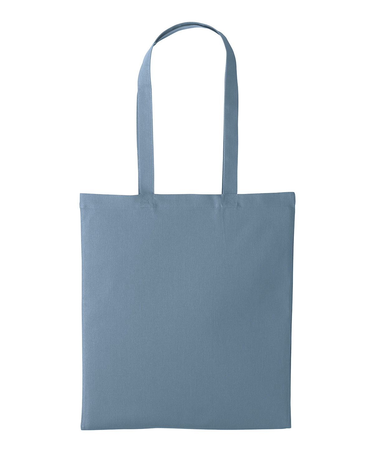 Recycled cotton shopper long handle - RL600 - Blue Haze One size - Customisable Bags