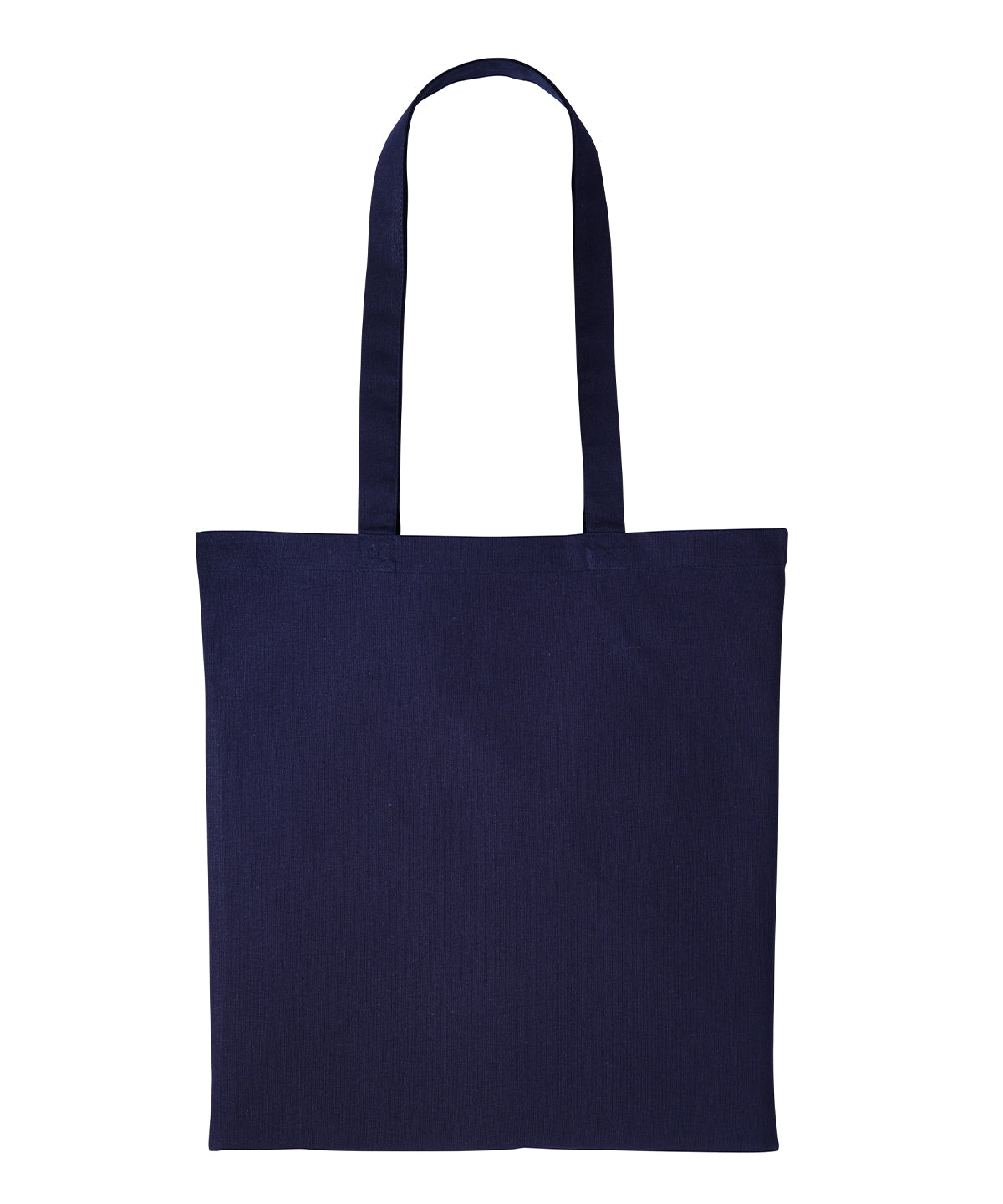 Recycled cotton shopper long handle - RL600 - French Dark Navy One size - Customisable Bags