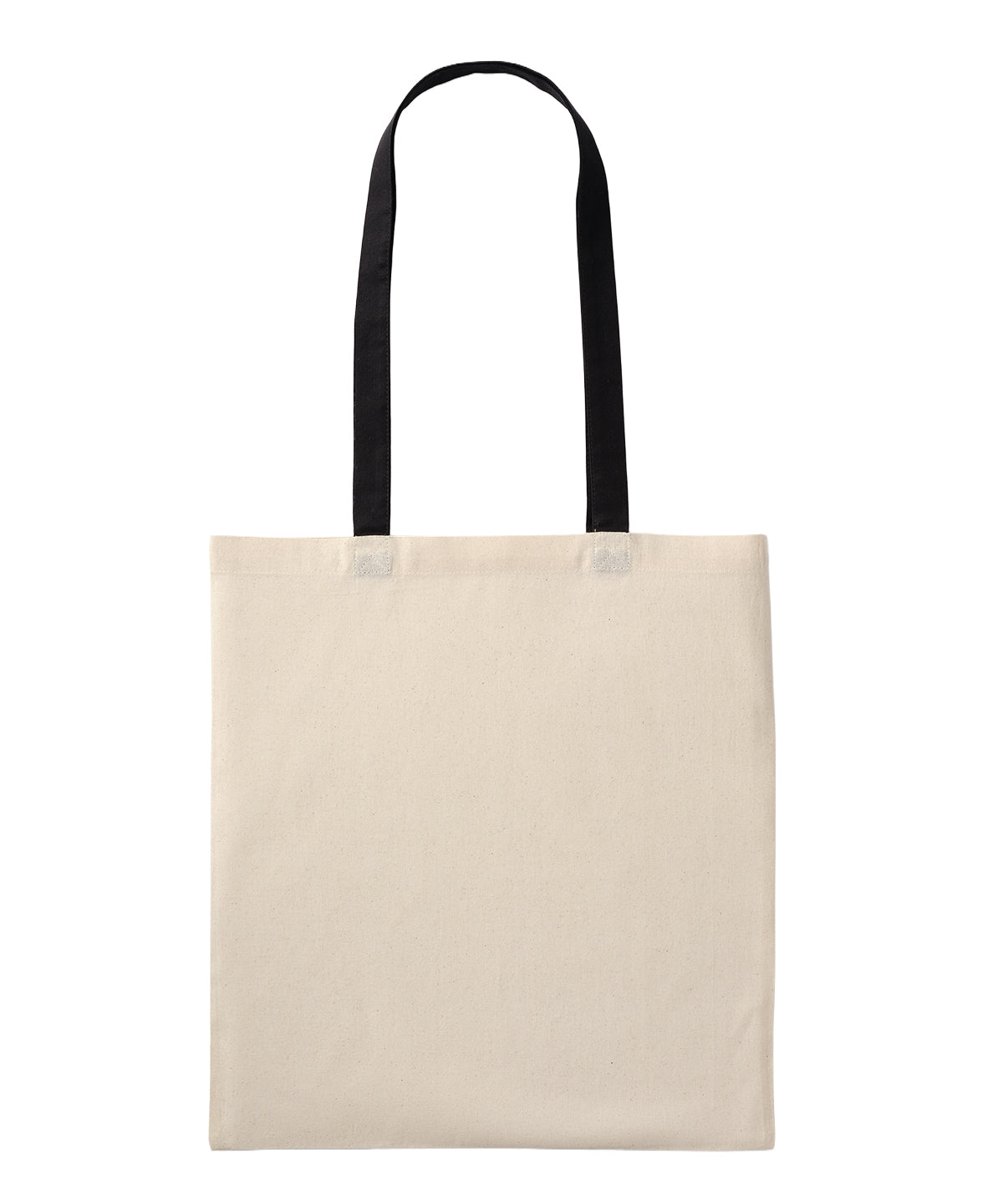 Recycled cotton shopper long handle - RL600 - Natural Black One size - Customisable Bags
