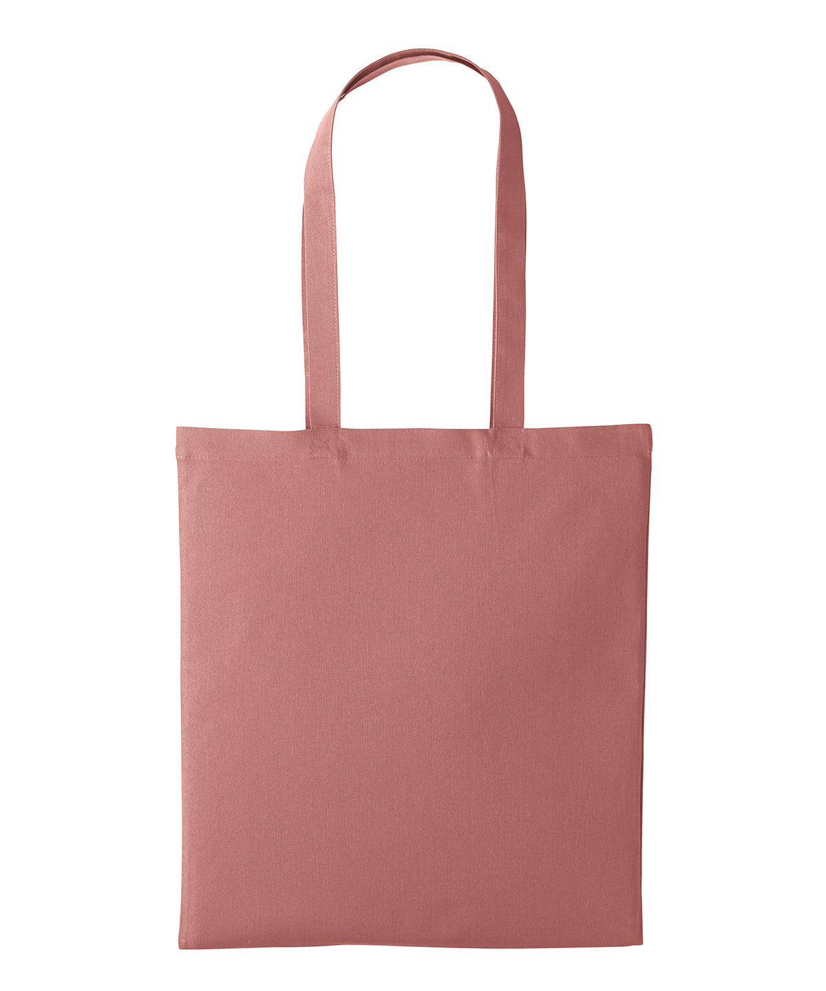 Recycled cotton shopper long handle - RL600 - Rose One size - Customisable Bags